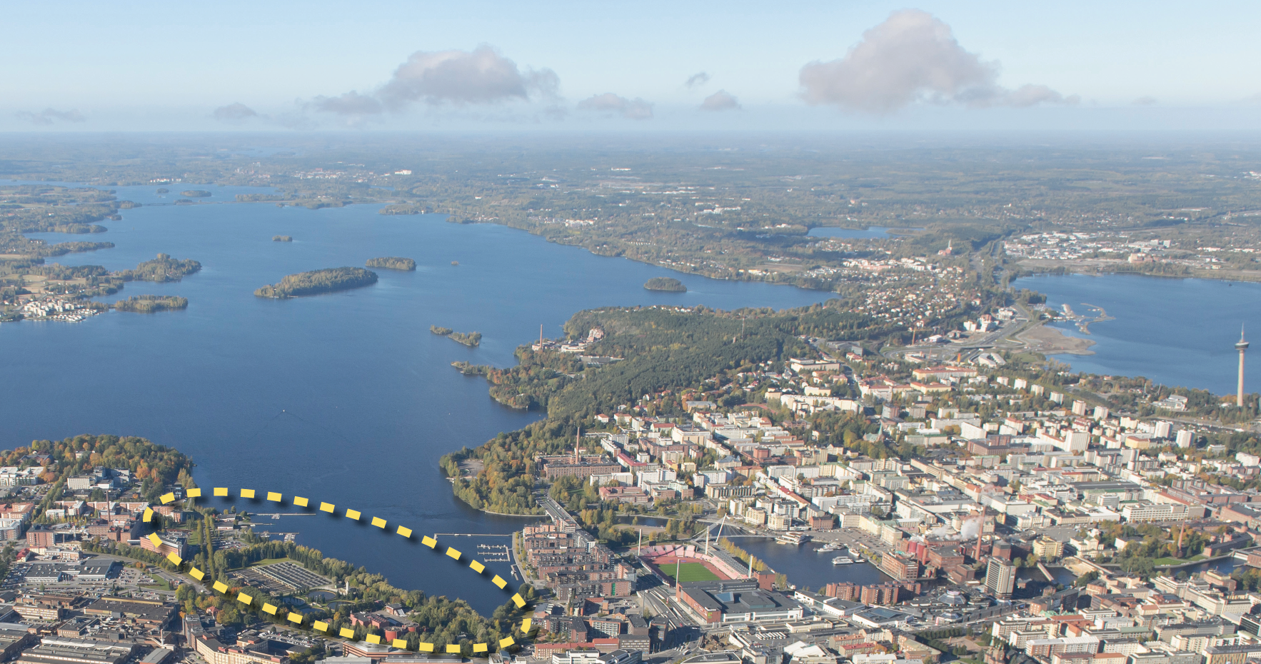 Tampereen Viinikanlahti - kilpailualue